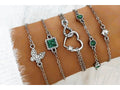 Set de 5 bracelets de fantaisie : Collection cristal chic
