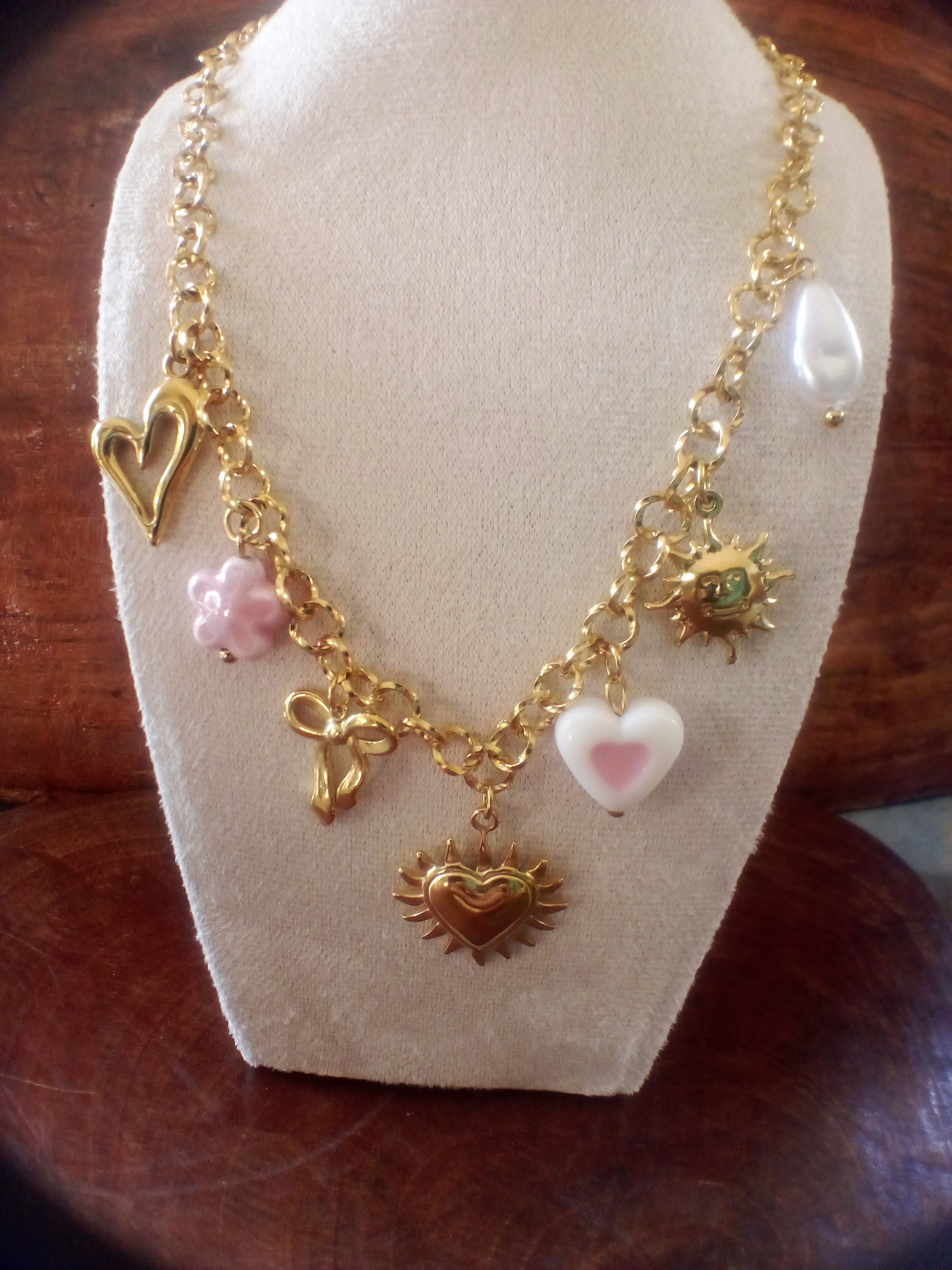 Collier breloque acier inoxydable