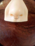Faux piercing septum acier inoxydable