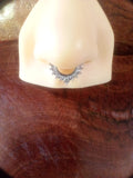 Faux piercing septum acier inoxydable