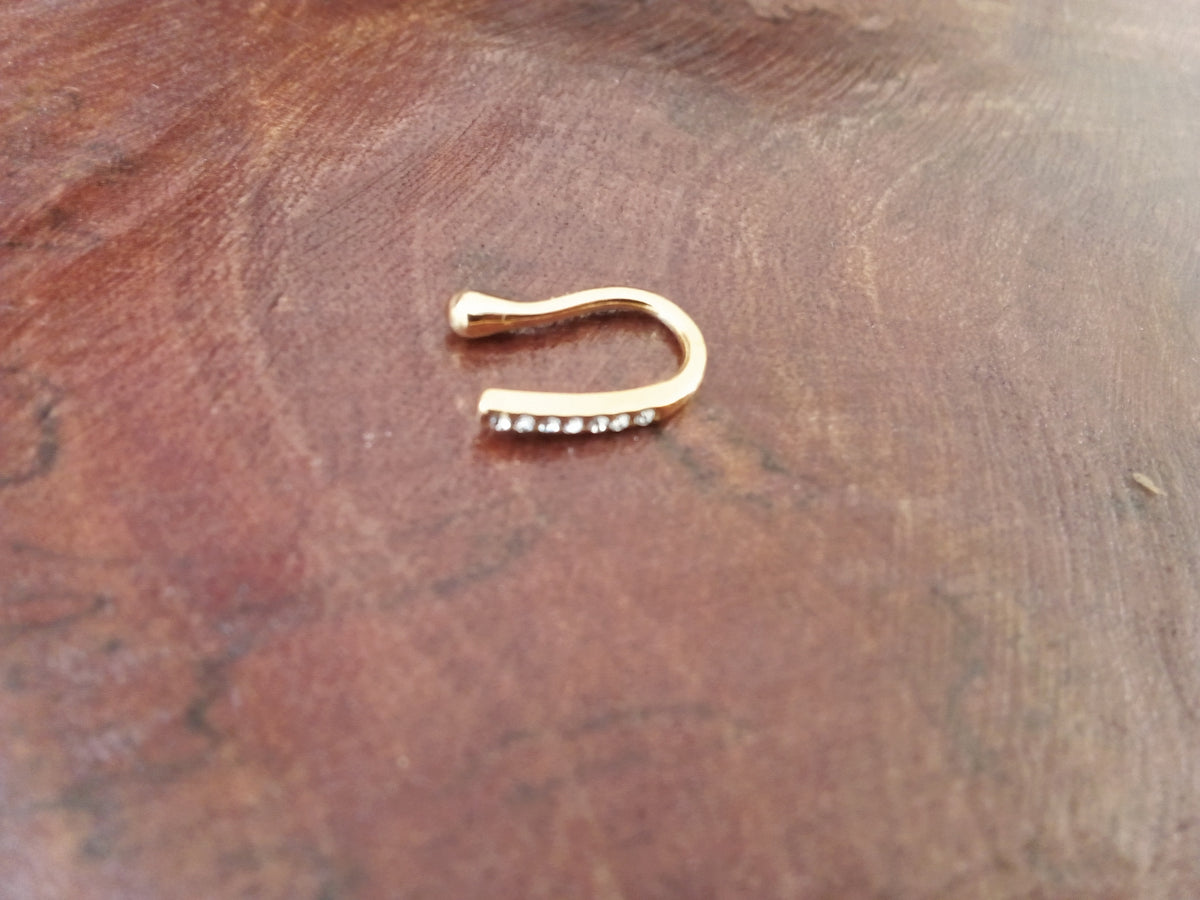 Faux piercing fantaisie nez