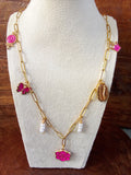 Collier breloque chaîne acier inoxydable