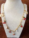 Collier breloque chaîne acier inoxydable