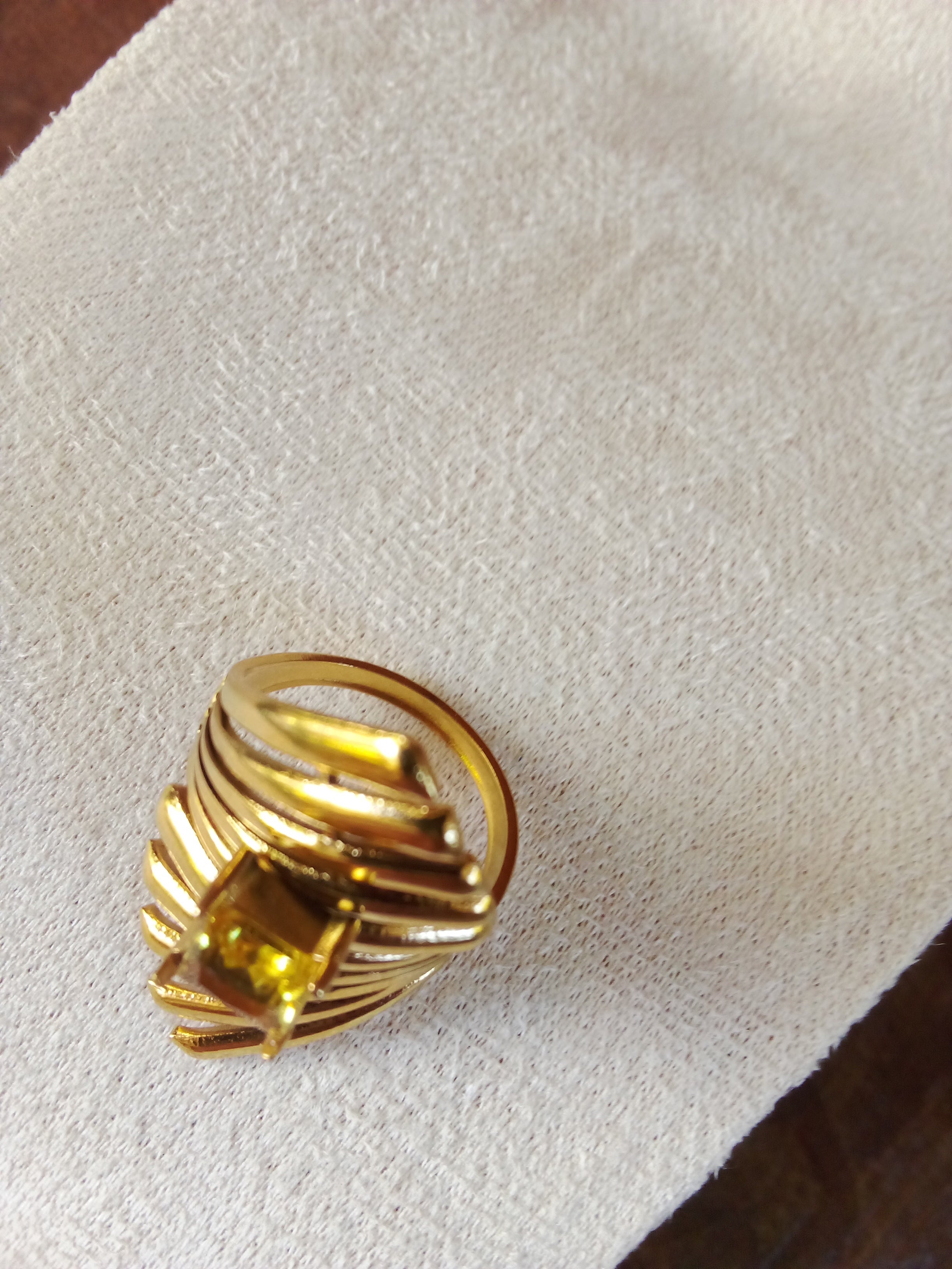 Bague losange acier inoxydable