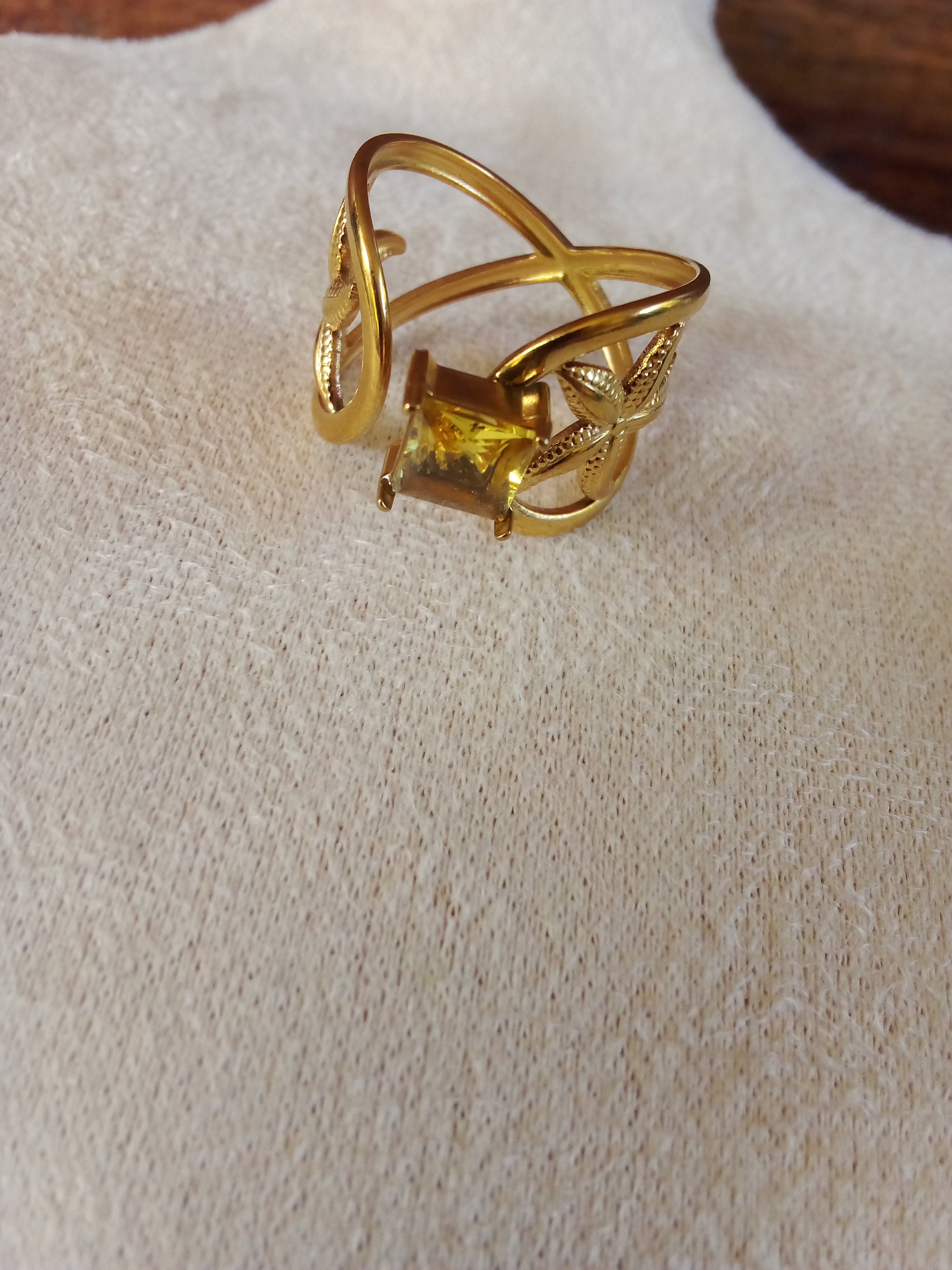 Bague étoile de mer acier inoxydable