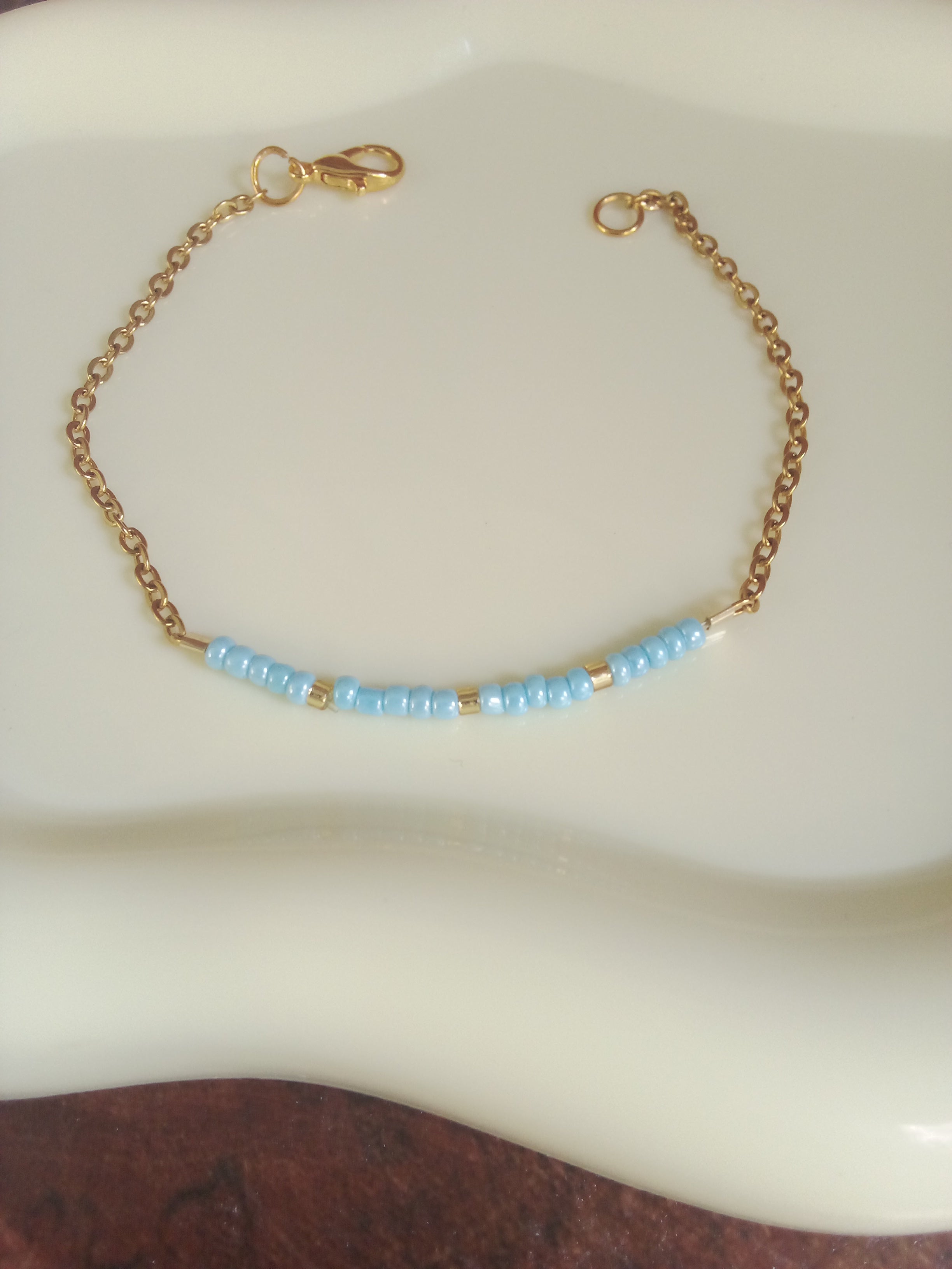 Bracelet fait main acier inoxydable