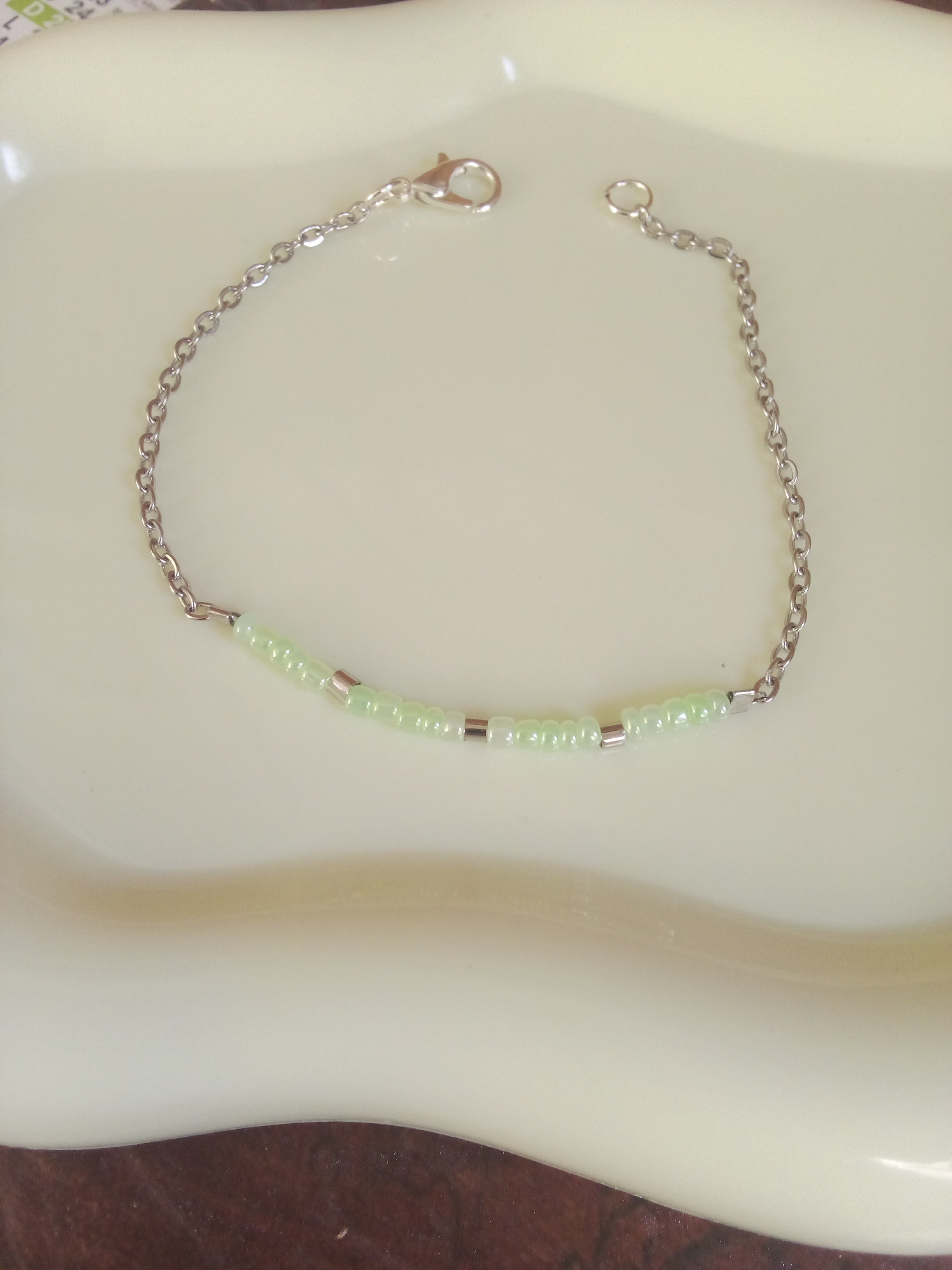 Bracelet fait main acier inoxydable