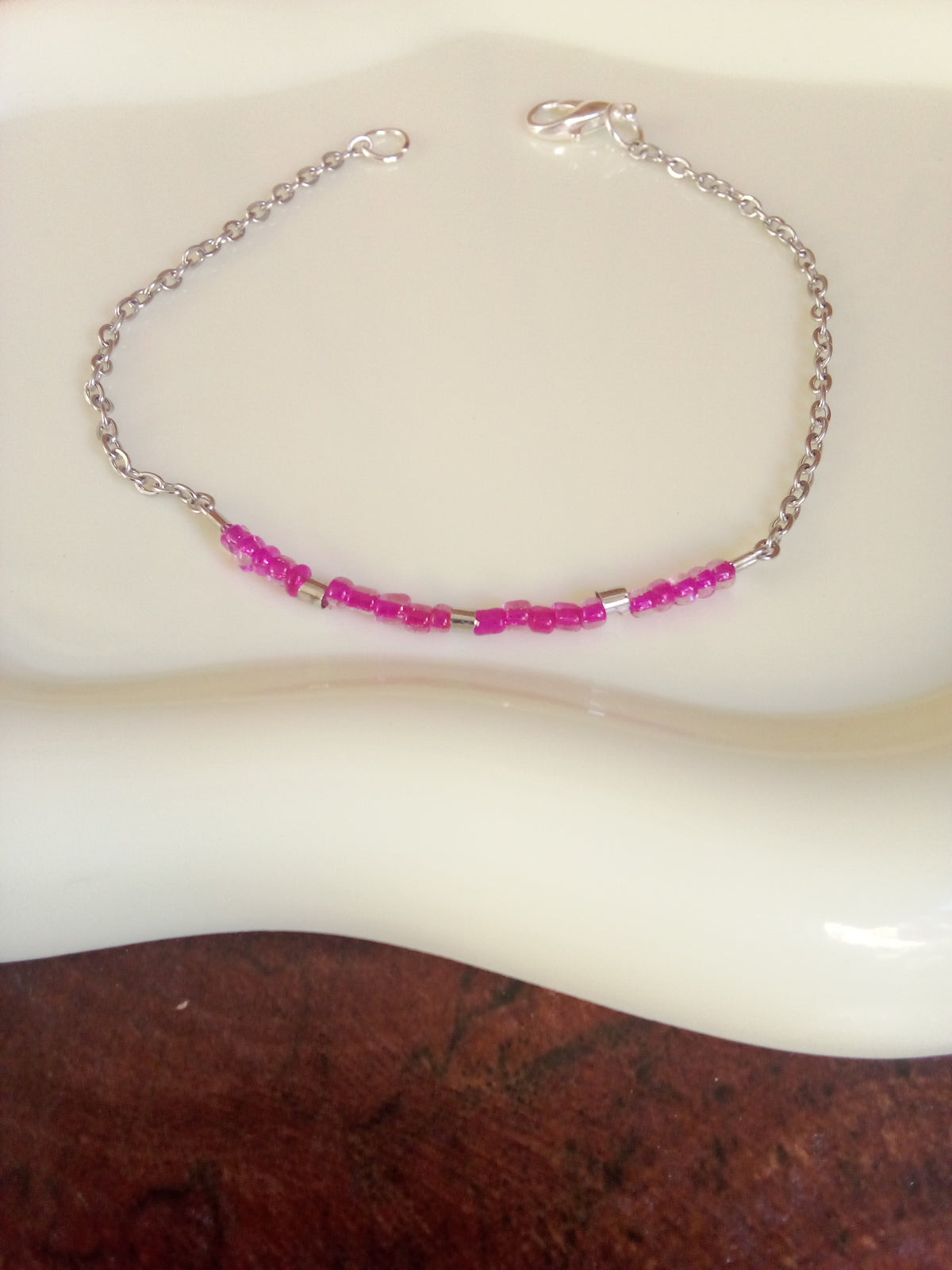 Bracelet fait main acier inoxydable