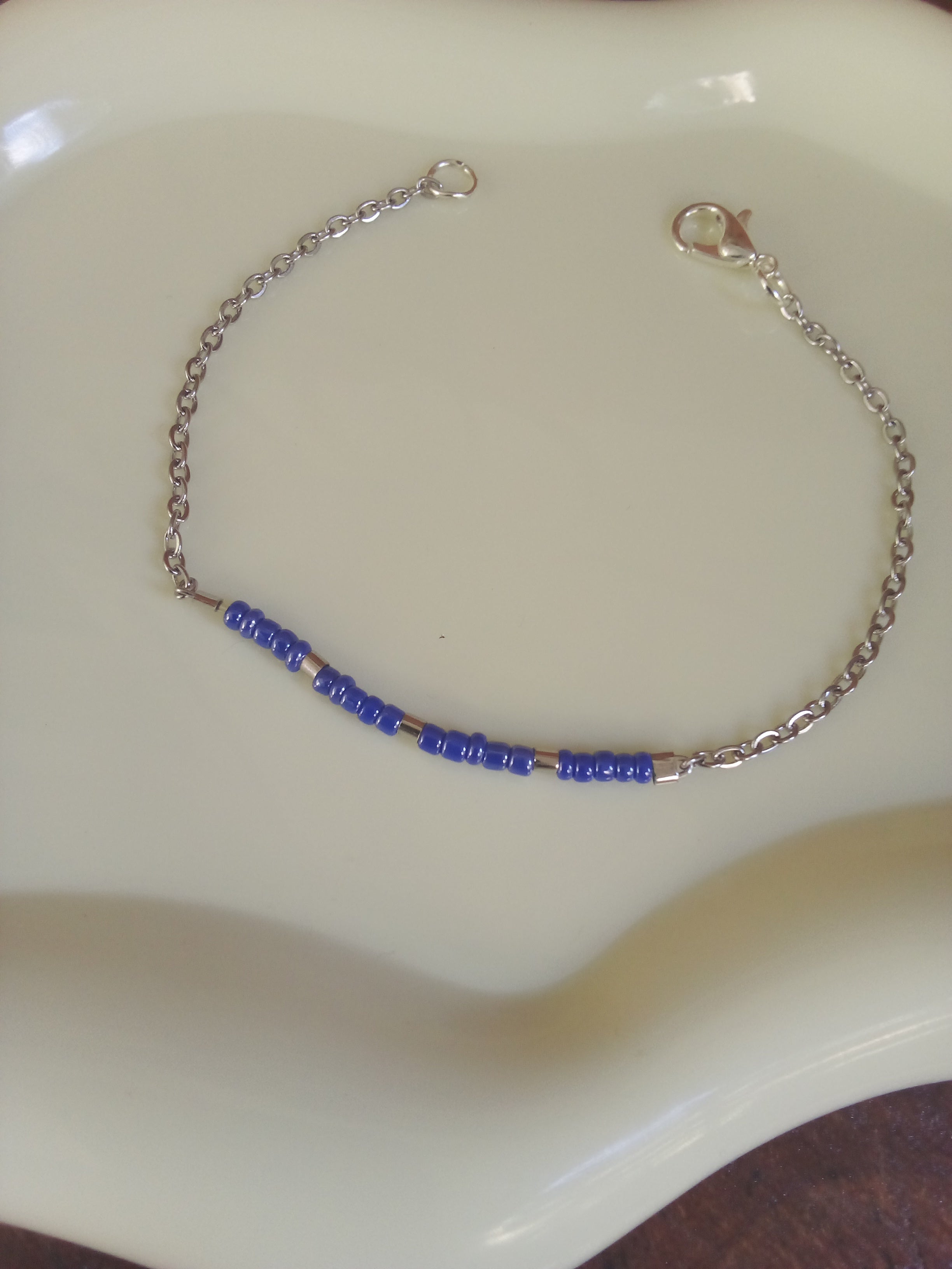 Bracelet fait main acier inoxydable