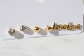 Macro boucles d'oreilles